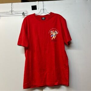 Vibrant Red Graphic Tee